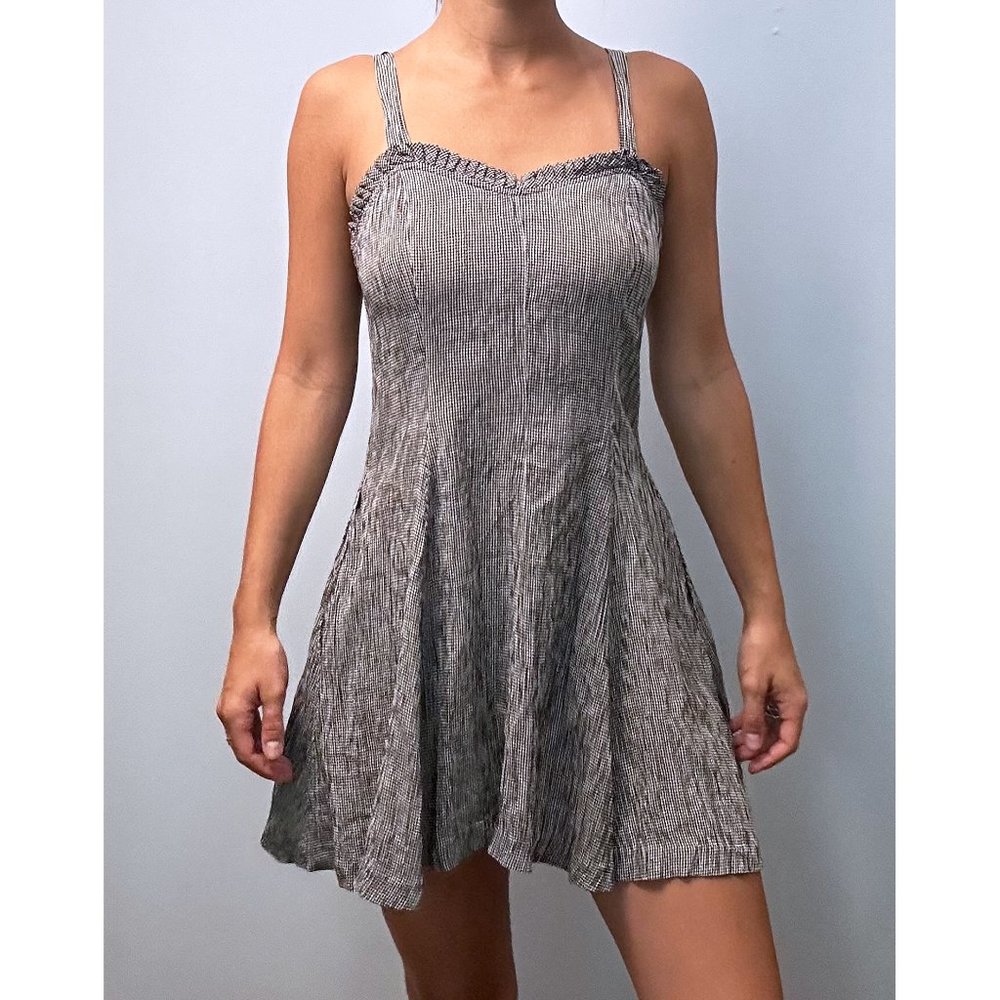 Guess Gingham Short Dress Size Medium